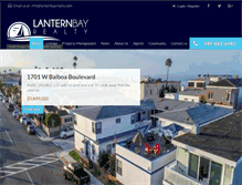 Tablet Screenshot of lanternbayrealty.com